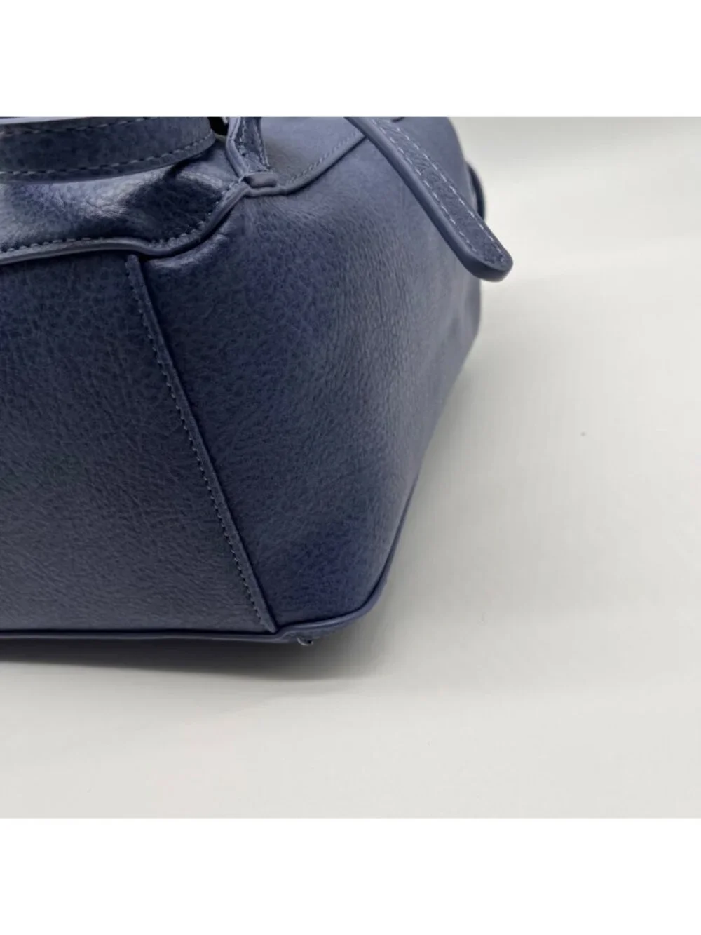 Style & Co Moonlight Blue Faux Leather Whip‑Stitch Backpack